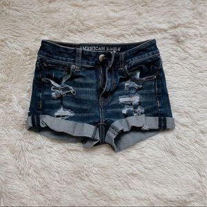 american eagle super stretch jean shorts